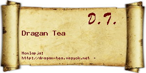 Dragan Tea névjegykártya